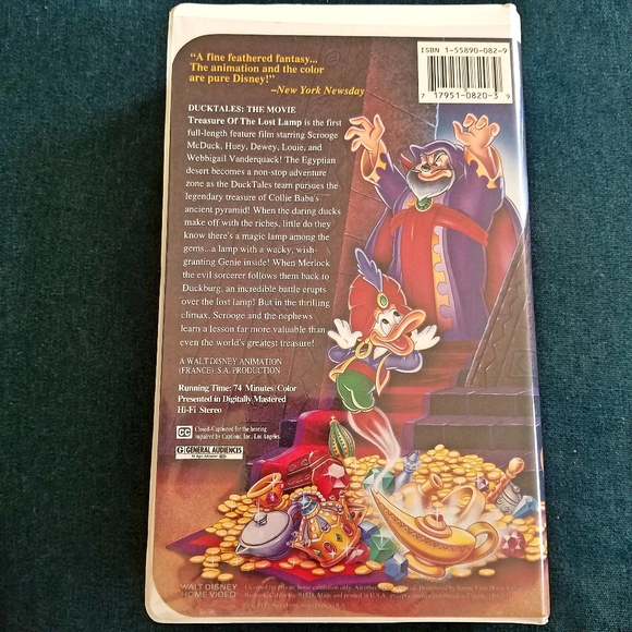 DuckTales Treasure of the Lost Lamp (1991 VHS) - Picture 2 of 7